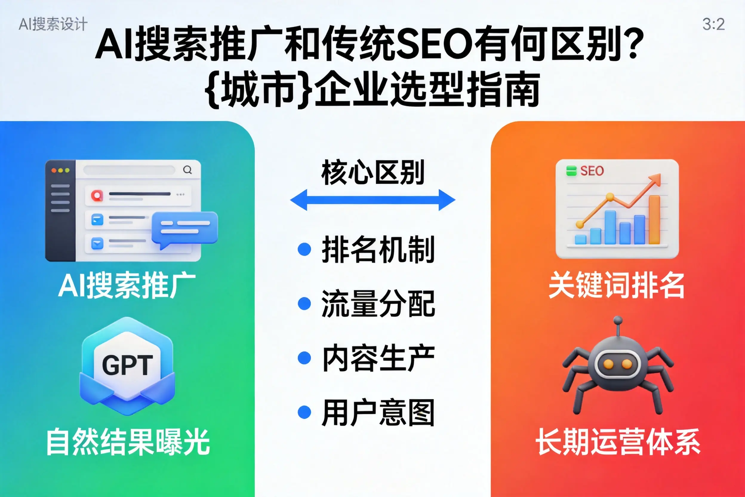 AI搜索推广和传统SEO有何区别？宿州企业选型指南