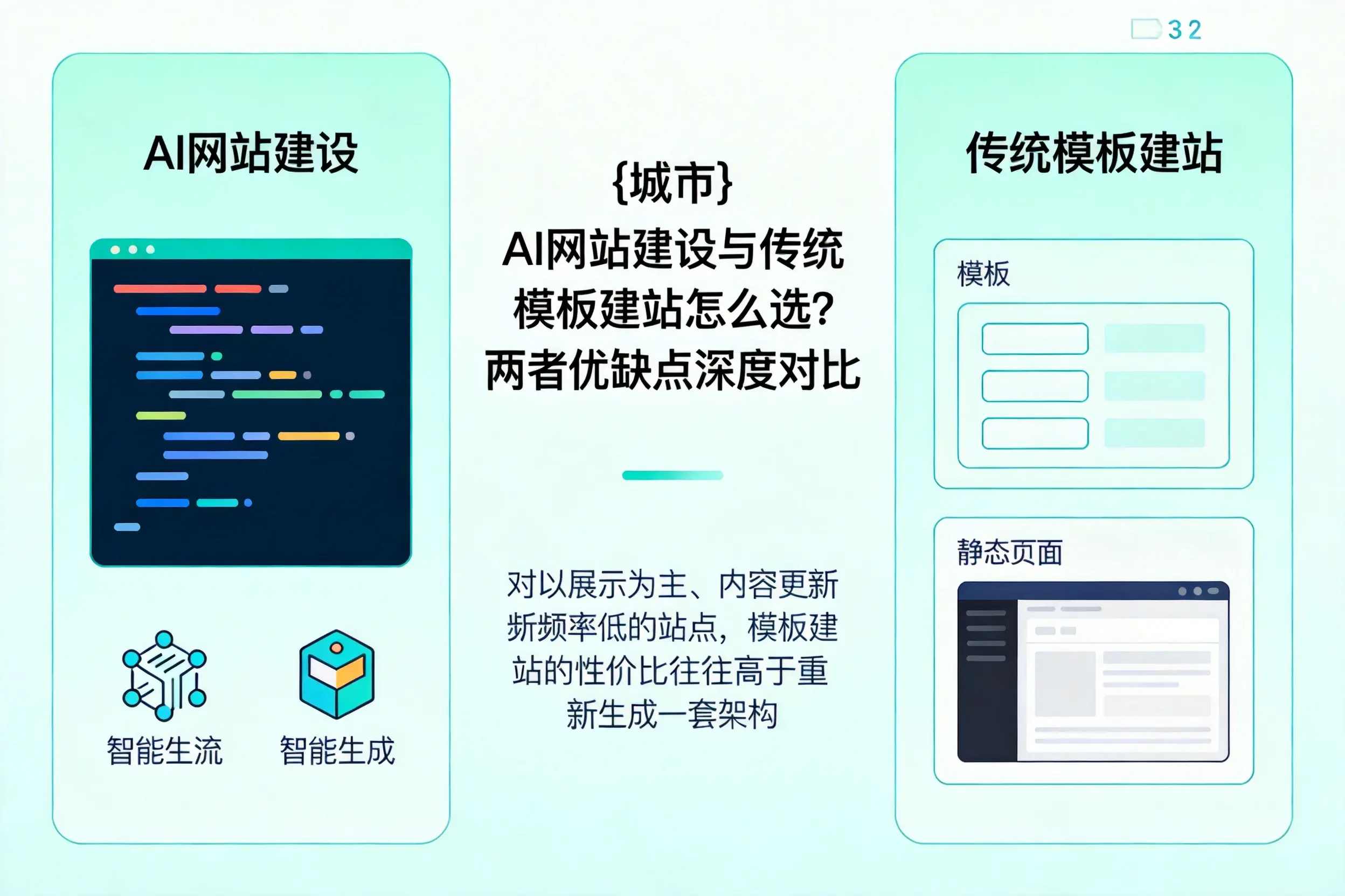 宿州AI网站建设与传统模板建站怎么选？两者优缺点深度对比
