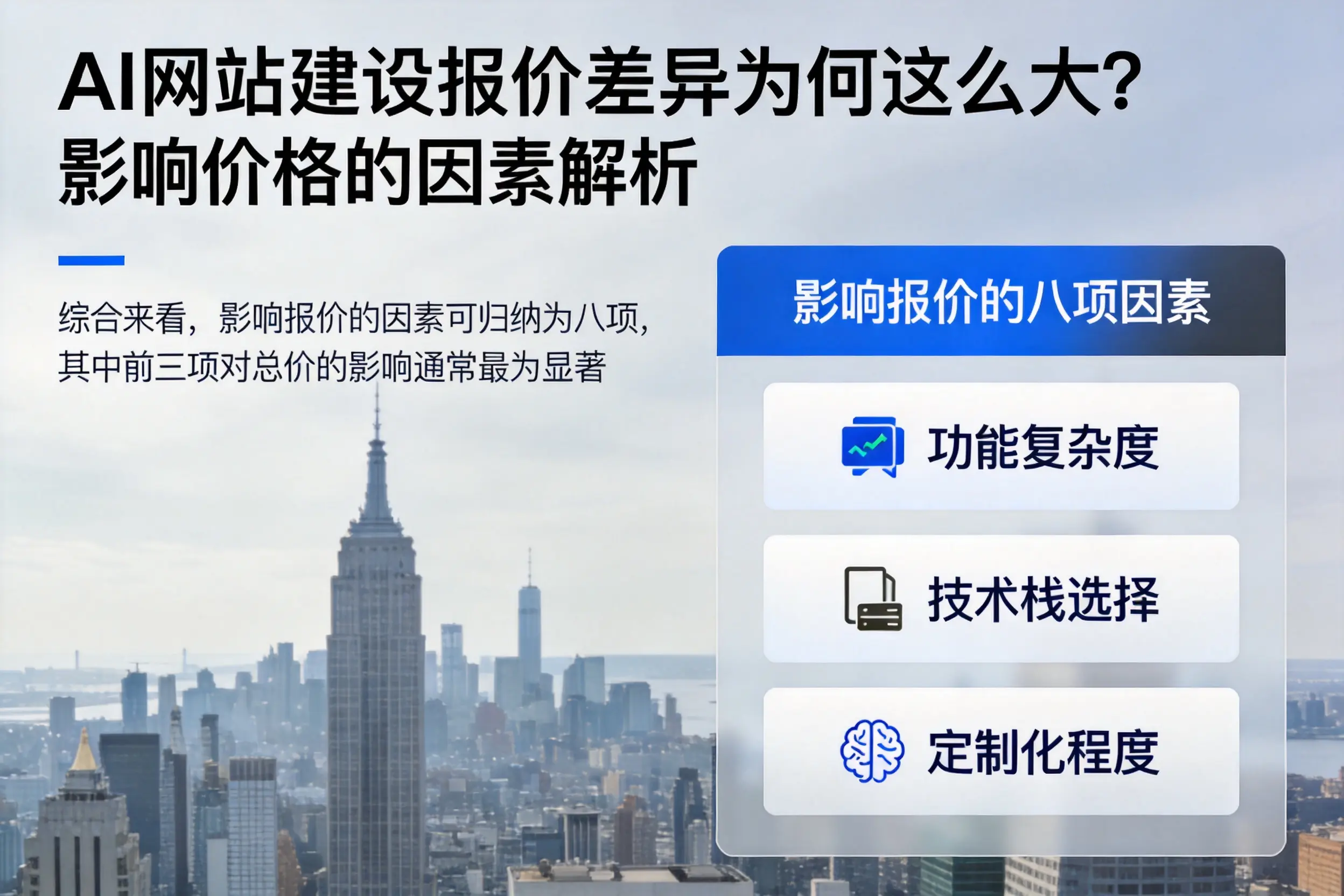 宿州AI网站建设报价差异为何这么大？影响价格的因素解析