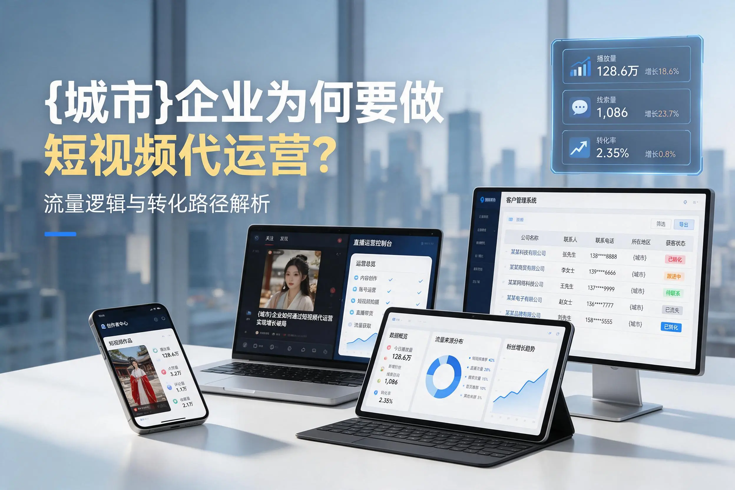 宿州企业为何要做短视频代运营?流量逻辑与转化路径解析
