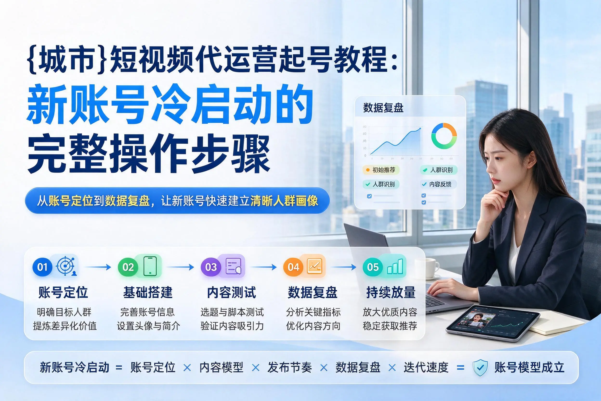 宿州短视频代运营起号教程:新账号冷启动的完整操作步骤