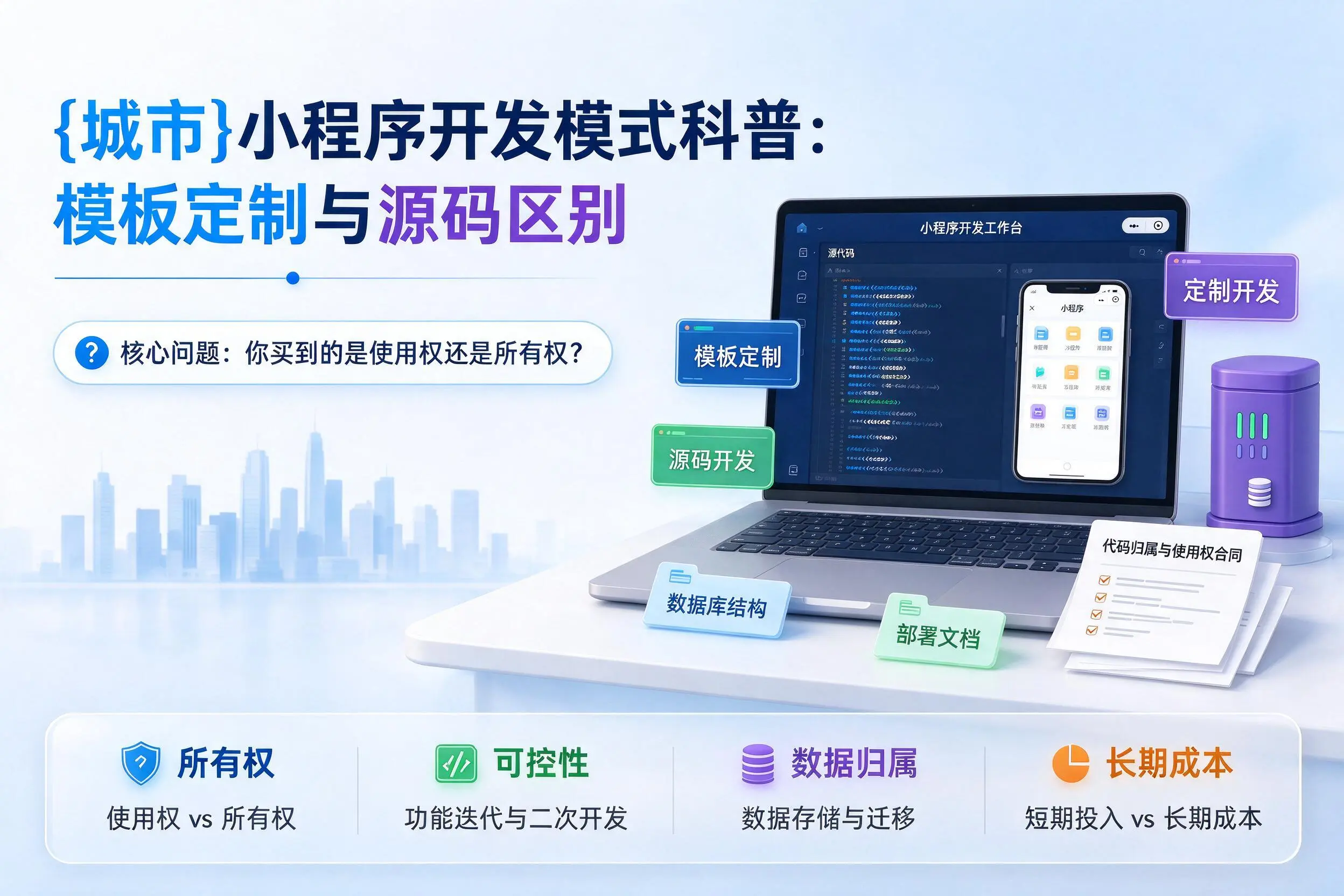 宿州小程序开发模式科普：模板定制与源码区别