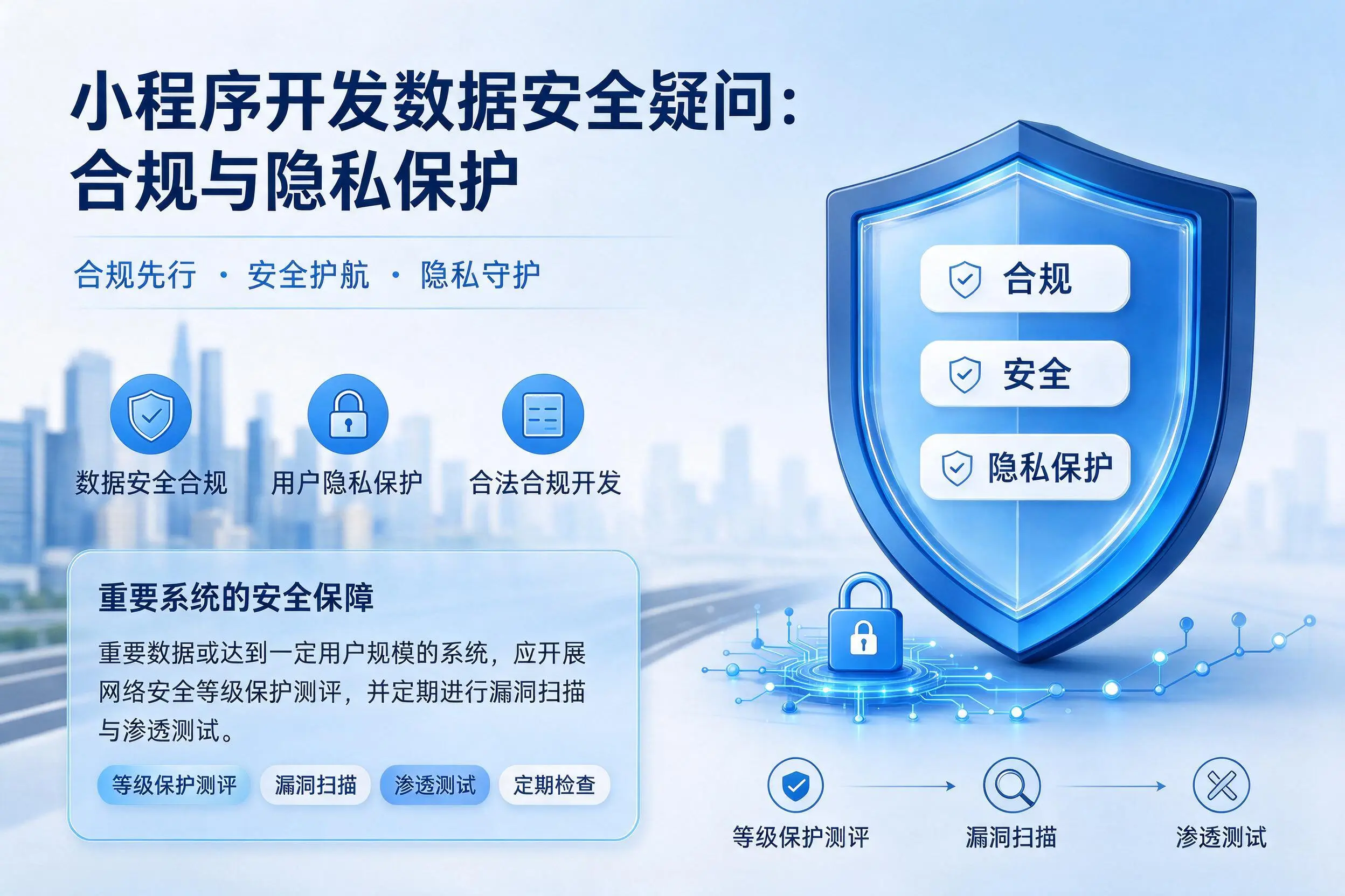 宿州小程序开发数据安全疑问:合规与隐私保护