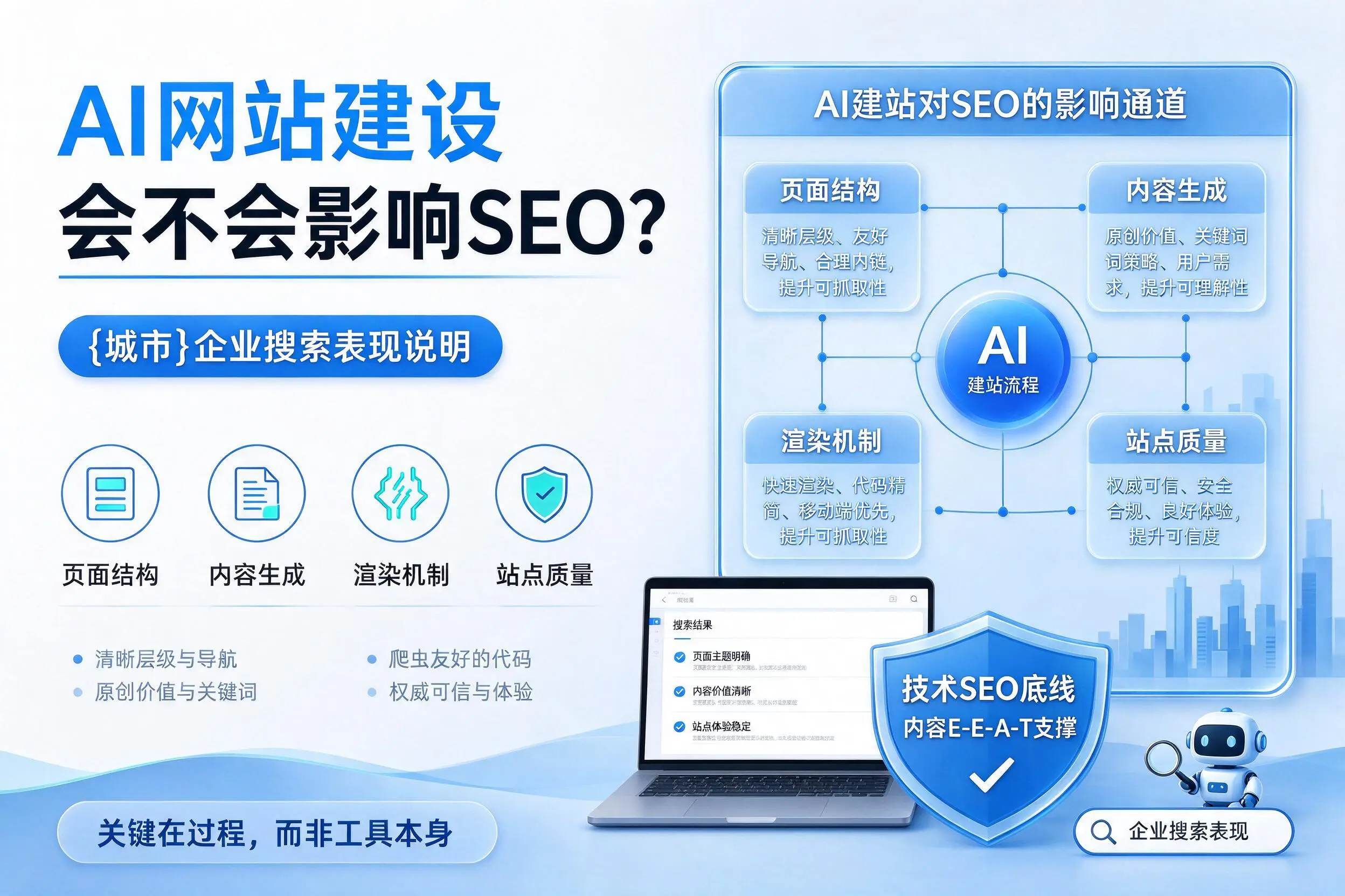 AI网站建设会不会影响SEO？宿州企业搜索表现说明