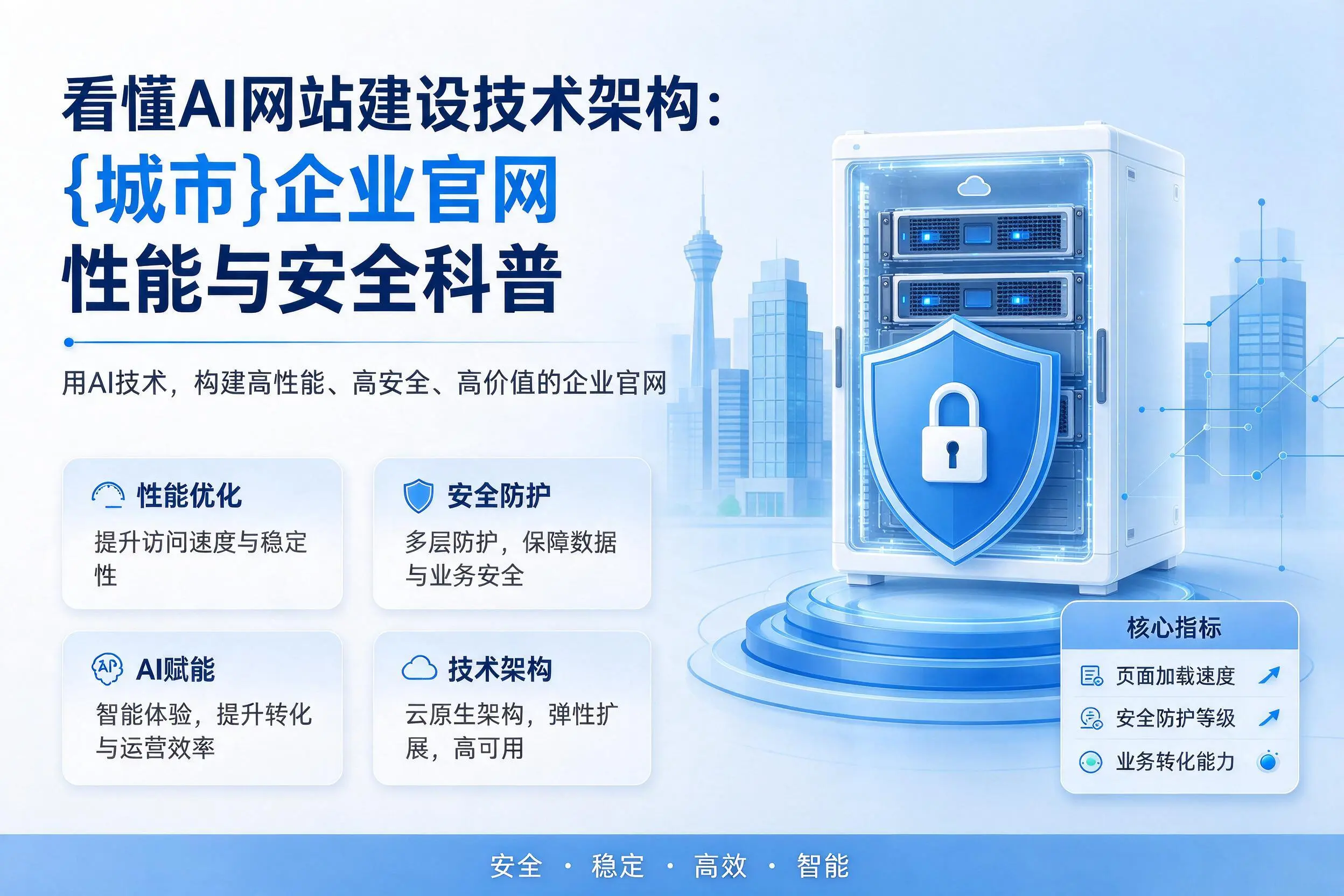 看懂AI网站建设技术架构:宿州企业官网性能与安全科普