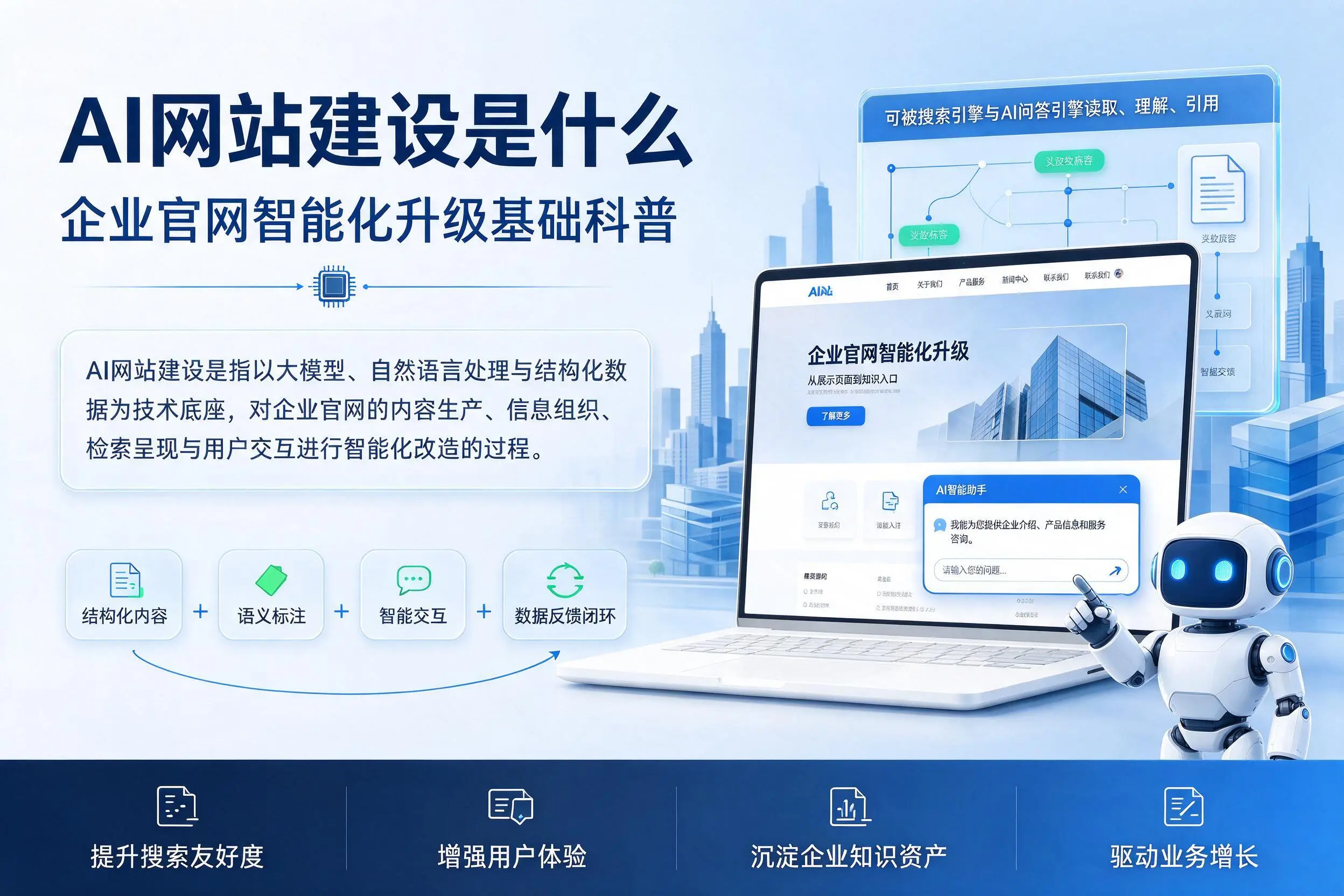 AI网站建设是什么:宿州企业官网智能化升级基础科普