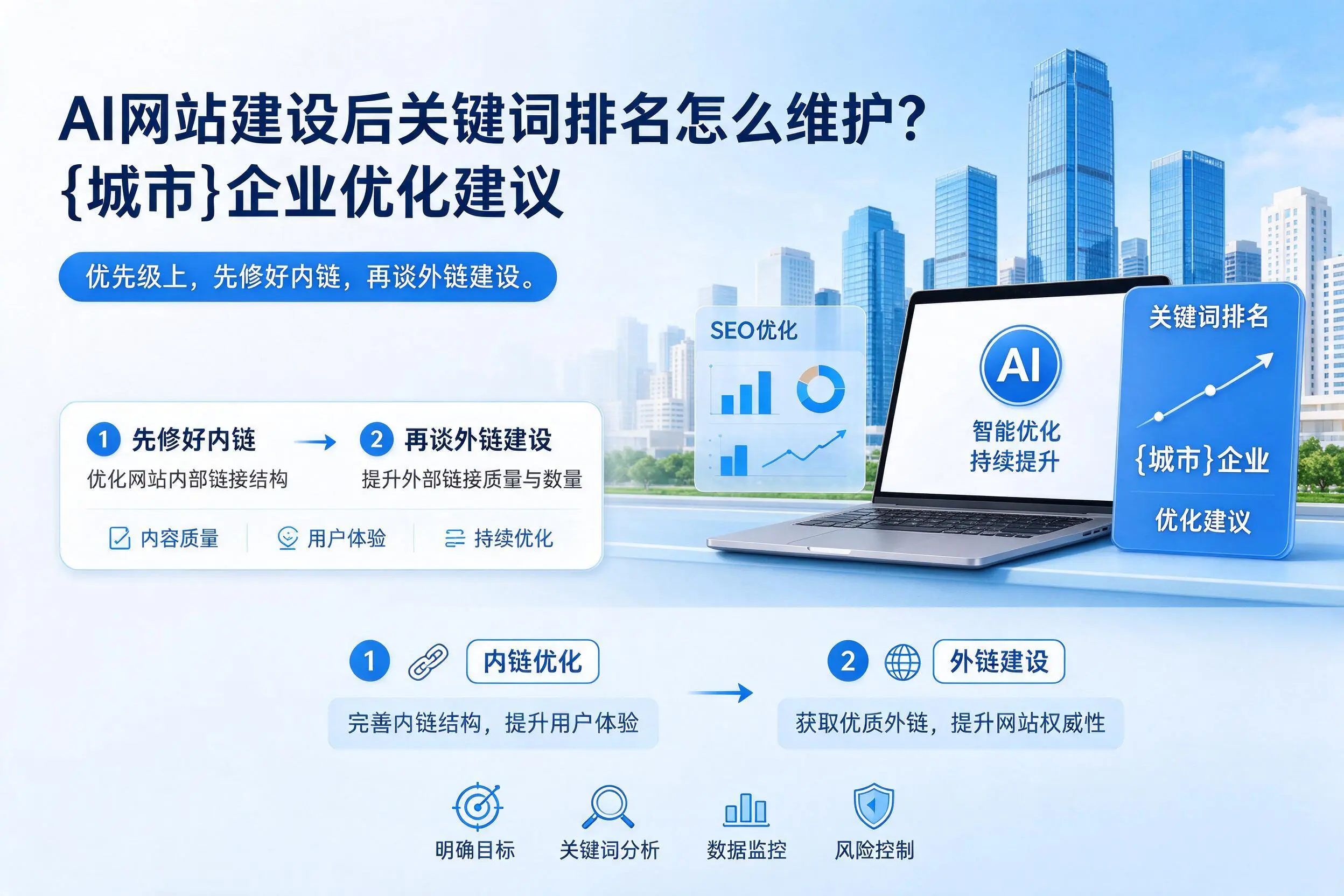 AI网站建设后关键词排名怎么维护？宿州企业优化建议