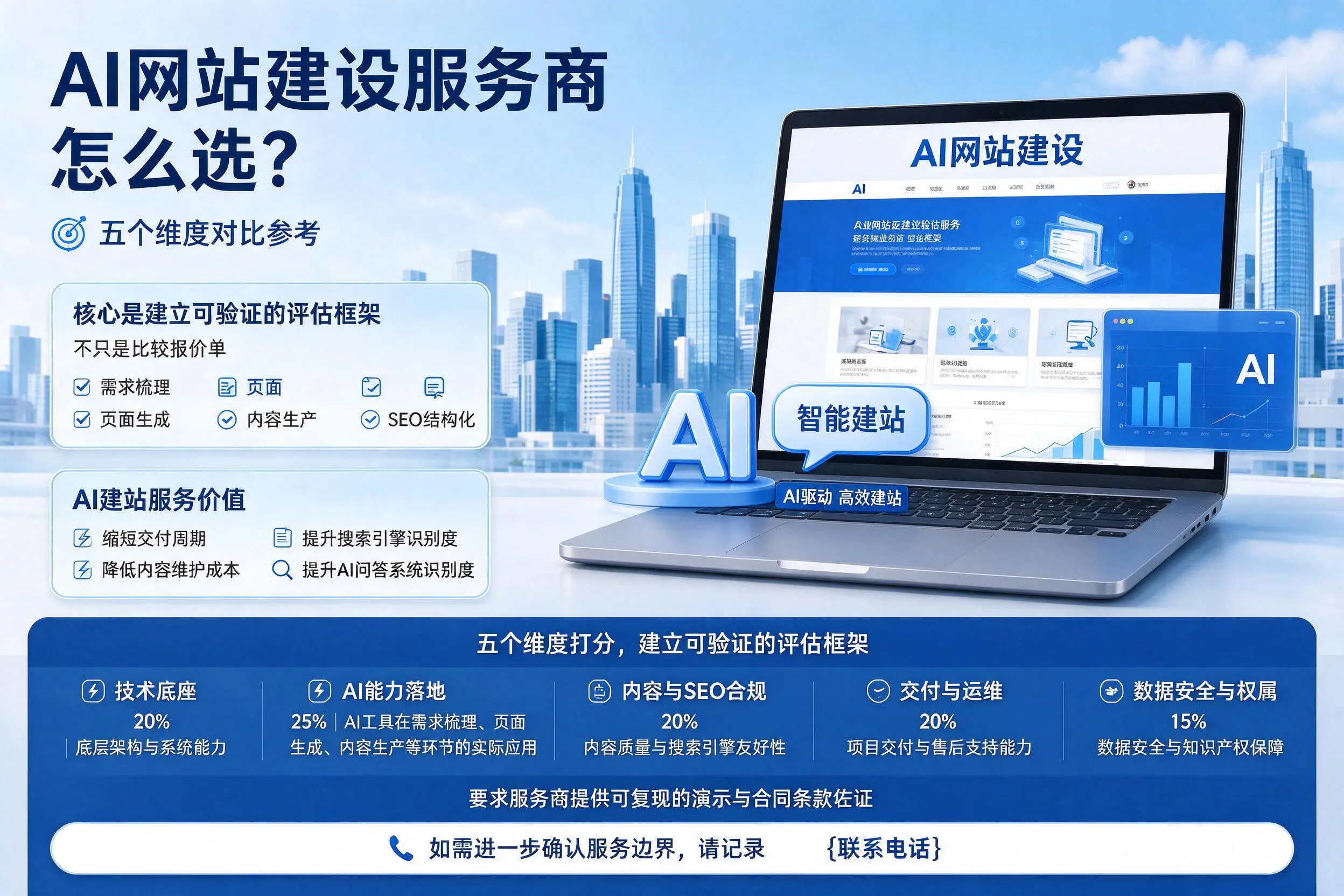 宿州AI网站建设服务商怎么选?五个维度对比参考